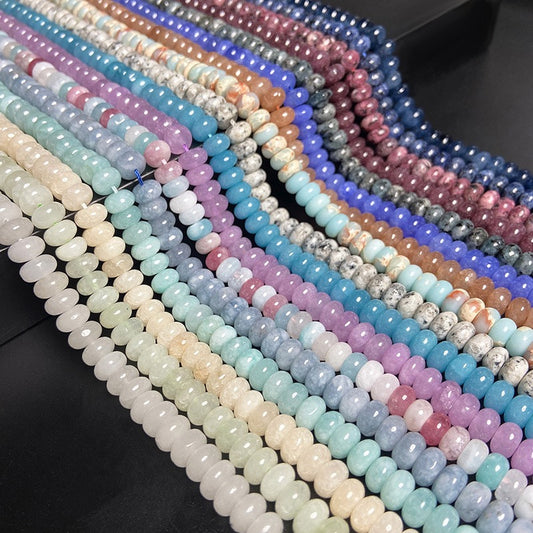 Natural Gemstone Abacus Beads 5×8mm