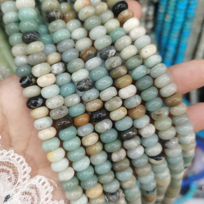 Natural Gemstone Abacus Beads 5×8mm
