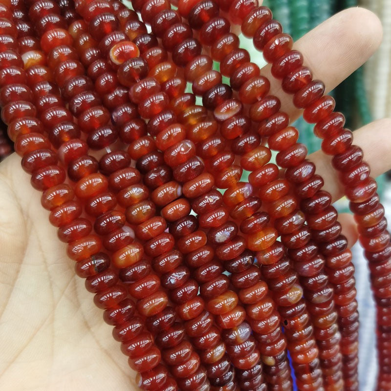 Natural Gemstone Abacus Beads 5×8mm