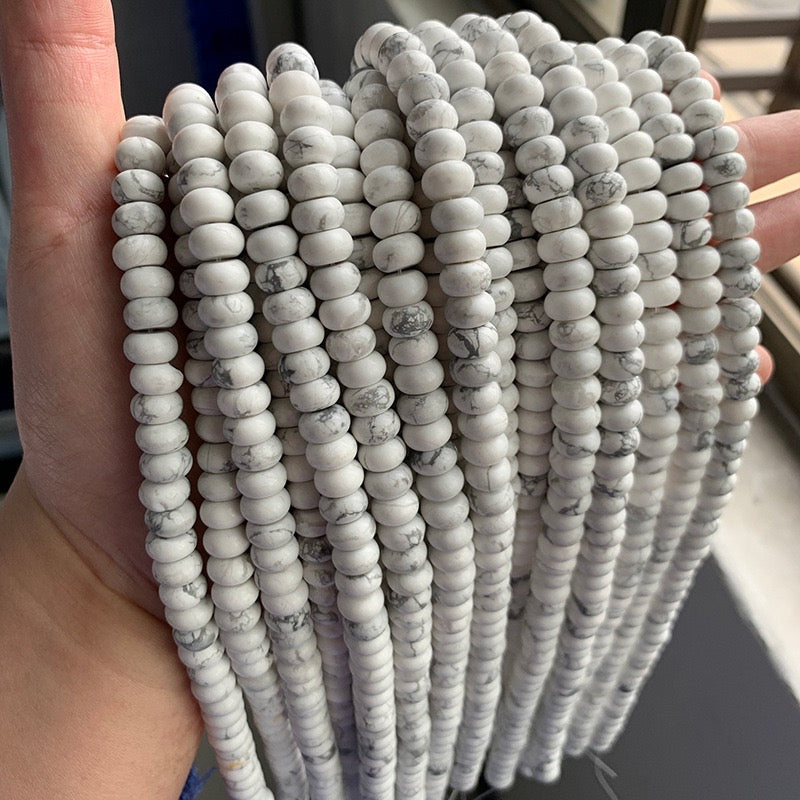 Natural Gemstone Abacus Beads 5×8mm