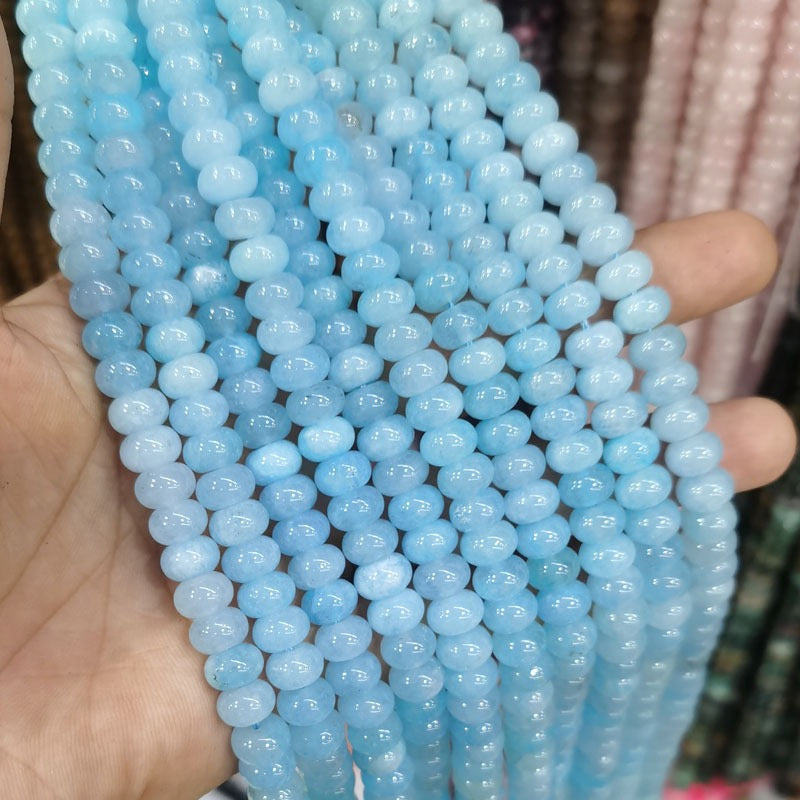 Natural Gemstone Abacus Beads 5×8mm