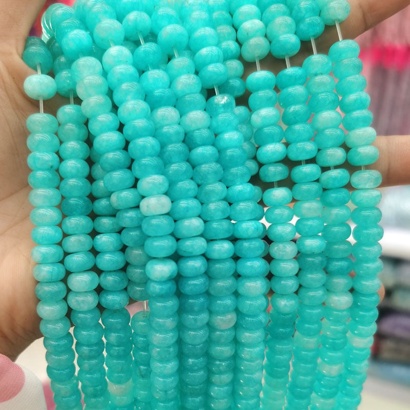 Natural Gemstone Abacus Beads 5×8mm