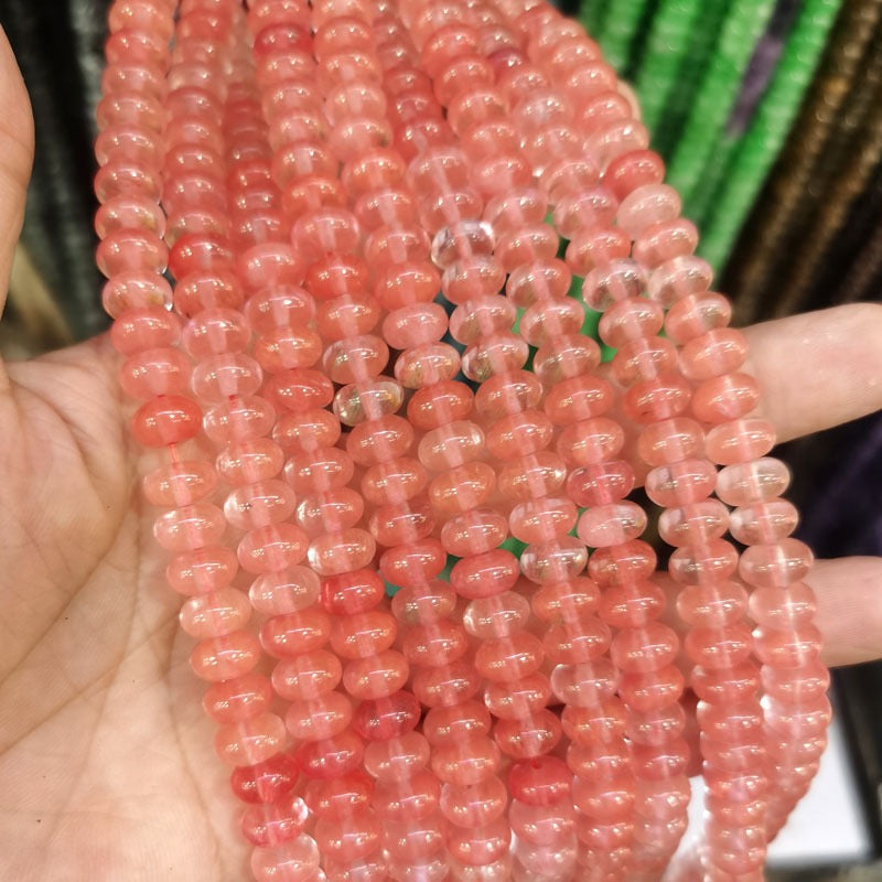 Natural Gemstone Abacus Beads 5×8mm