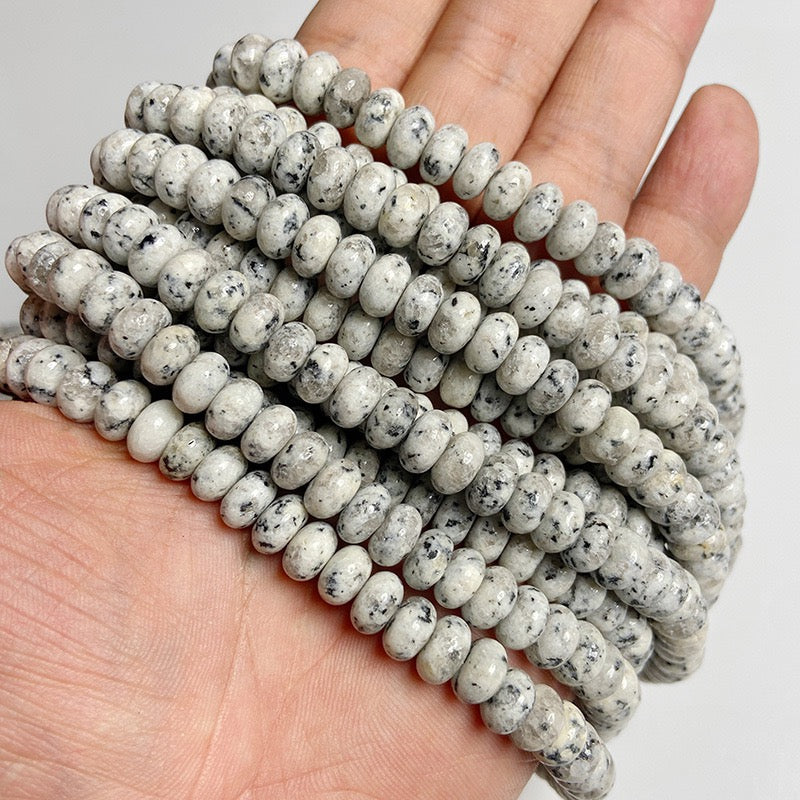 Natural Gemstone Abacus Beads 5×8mm