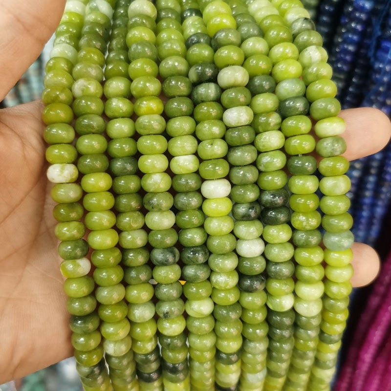Natural Gemstone Abacus Beads 5×8mm