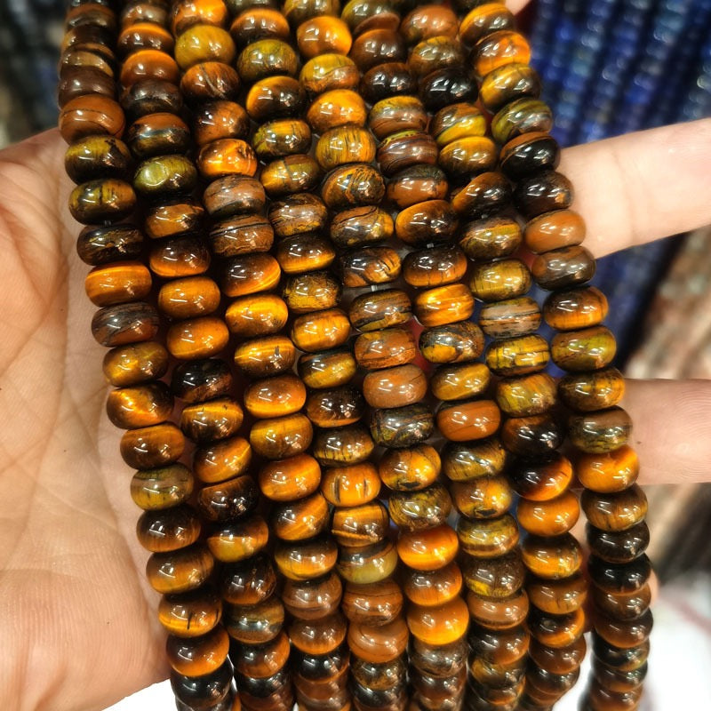 Natural Gemstone Abacus Beads 5×8mm