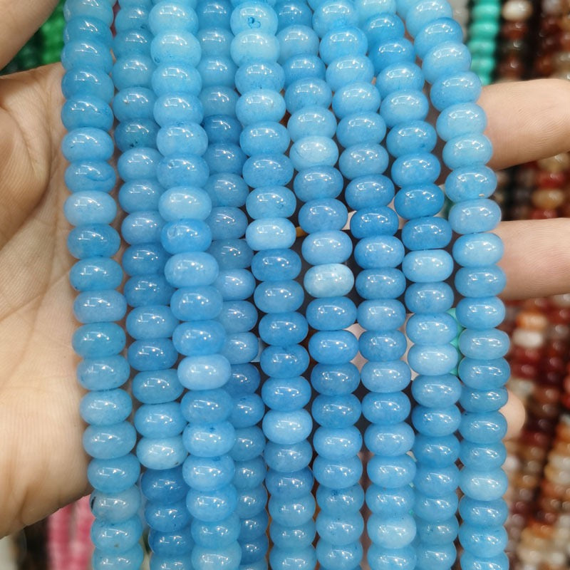 Natural Gemstone Abacus Beads 5×8mm