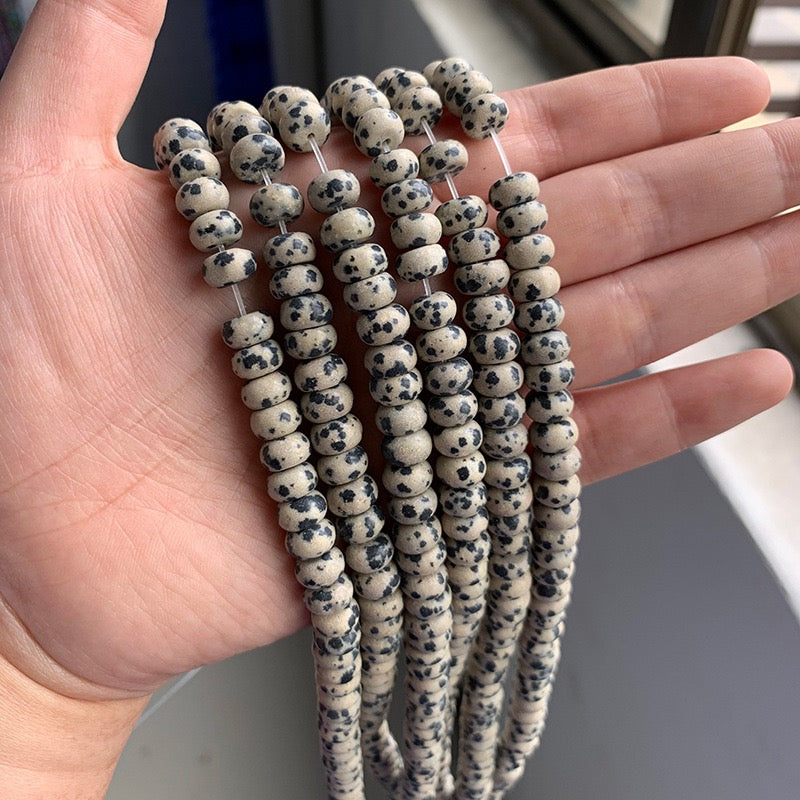 Natural Gemstone Abacus Beads 5×8mm