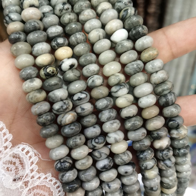 Natural Gemstone Abacus Beads 5×8mm