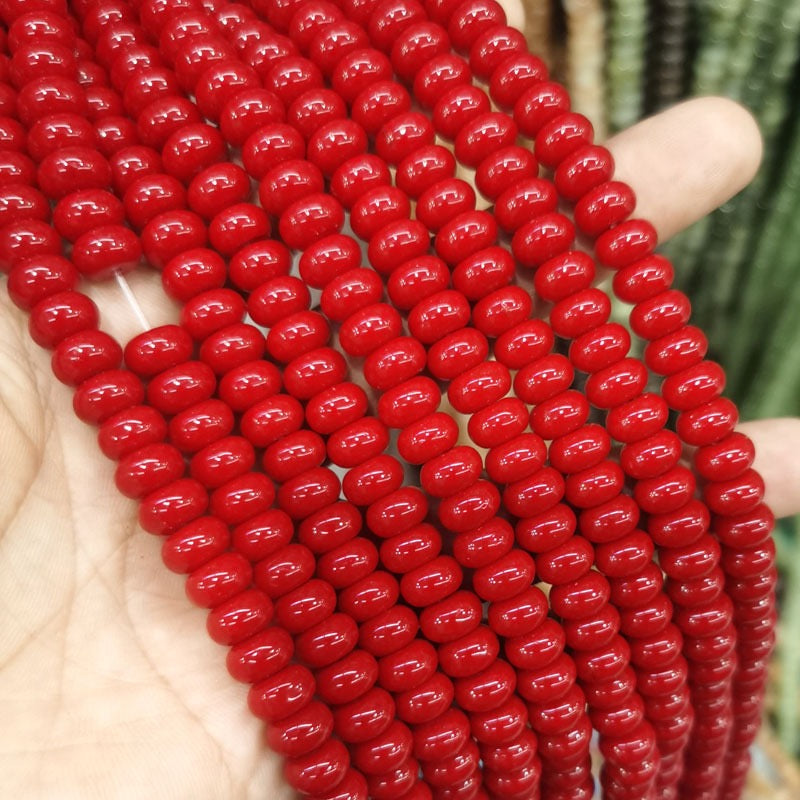 Natural Gemstone Abacus Beads 5×8mm