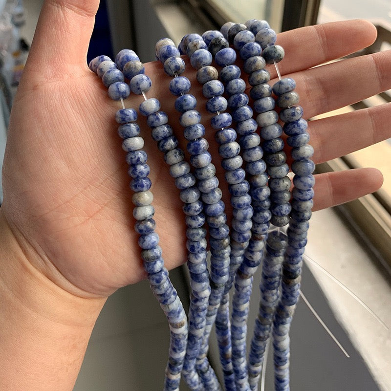 Natural Gemstone Abacus Beads 5×8mm