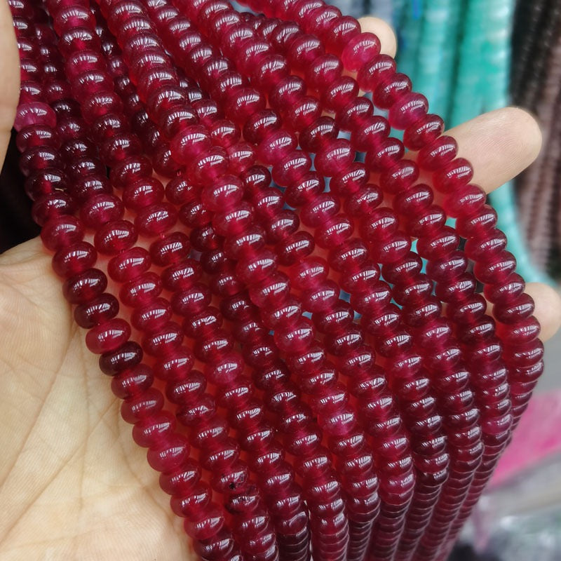 Natural Gemstone Abacus Beads 5×8mm