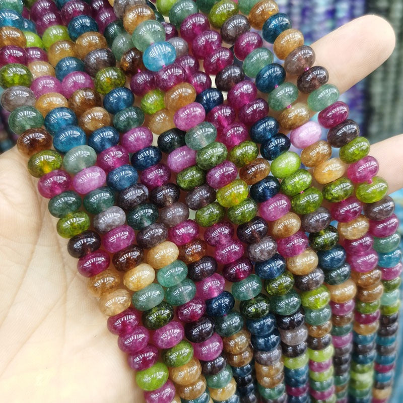 Natural Gemstone Abacus Beads 5×8mm