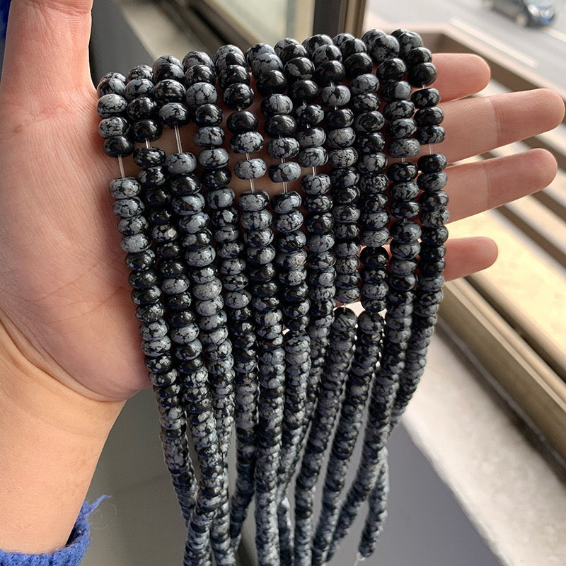 Natural Gemstone Abacus Beads 5×8mm