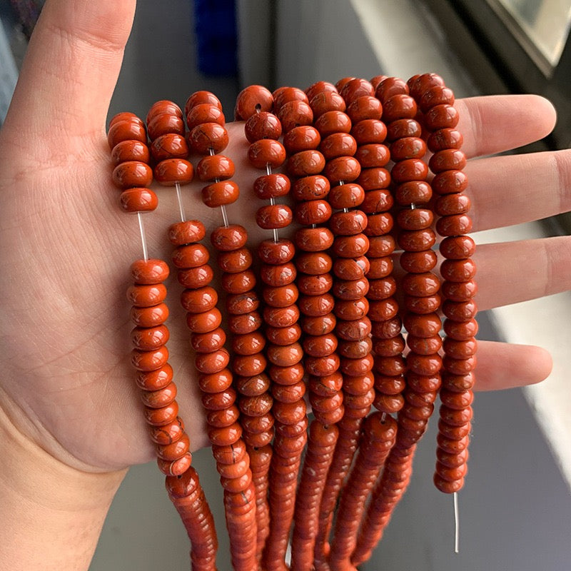 Natural Gemstone Abacus Beads 5×8mm
