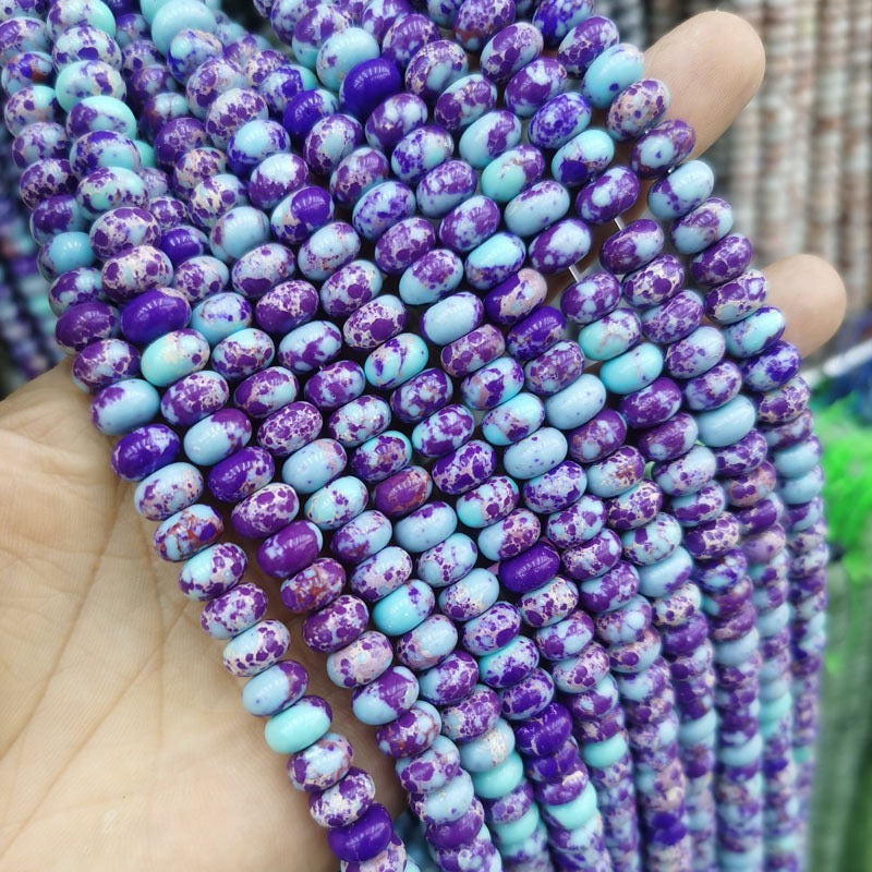 Natural Gemstone Abacus Beads 5×8mm