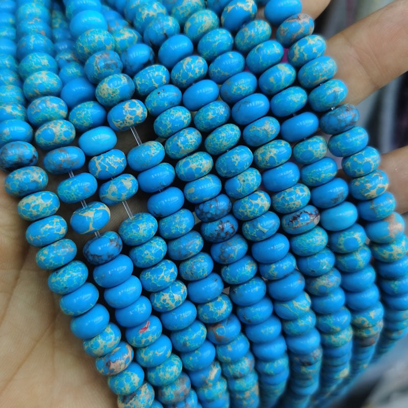 Natural Gemstone Abacus Beads 5×8mm