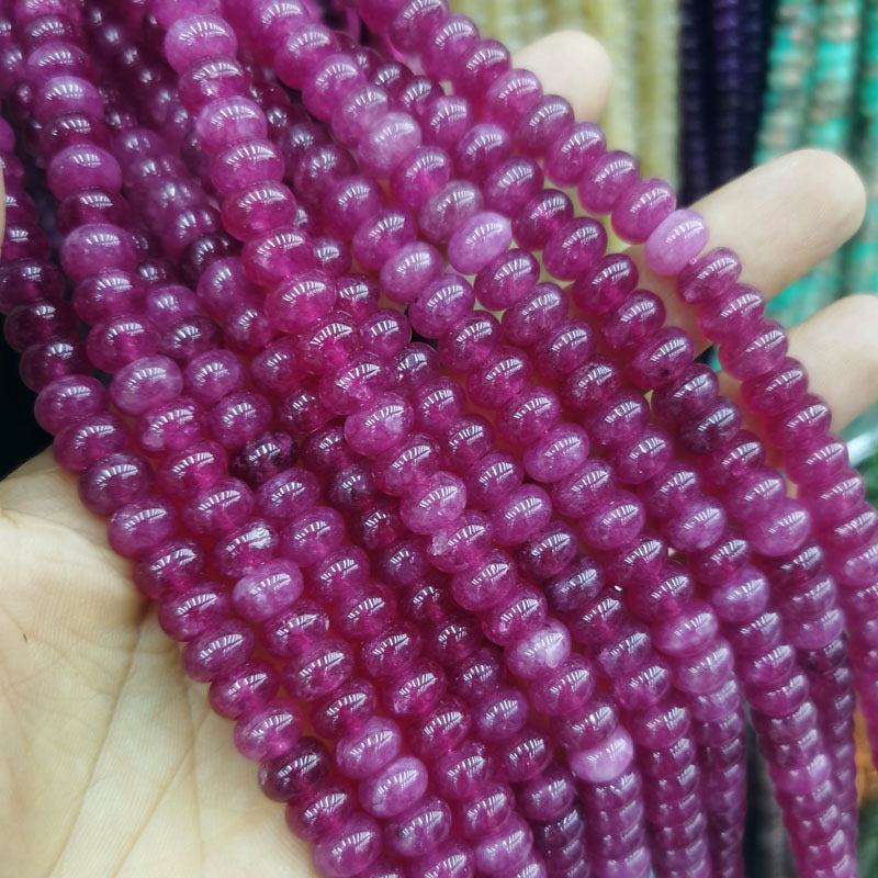 Natural Gemstone Abacus Beads 5×8mm